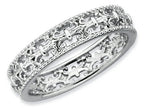 Stackable Expressions Sterling Silver Polished Fleur De Lis Stackable Ring