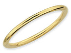 Stackable Expressions Gold Plated Sterling Silver Polished Stackable Ring