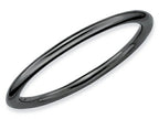Stackable Expressions Sterling Silver Black-plated Polished Stackable Ring