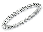 Stackable Expressions Sterling Silver Rhodium Stackable Ring