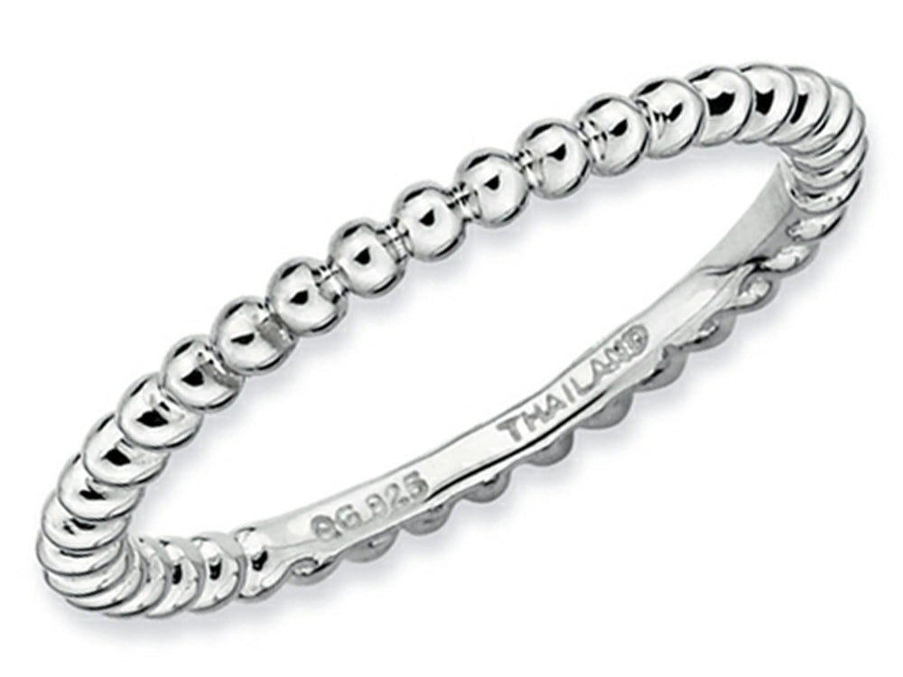 Stackable Expressions Sterling Silver Rhodium Stackable Ring