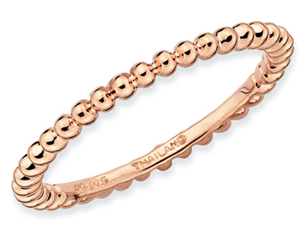 Stackable Expressions Sterling Silver Pink-plated Stackable Ring