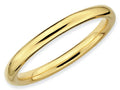 Stackable Expressions Gold Plated Sterling Silver Polished Stackable Ring