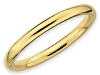 Stackable Expressions Gold Plated Sterling Silver Polished Stackable Ring