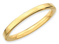Stackable Expressions Gold Plated Sterling Silver Polished Stackable Ring