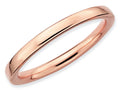 Stackable Expressions Sterling Silver Pink-plated Polished Stackable Ring
