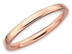 Stackable Expressions Sterling Silver Pink-plated Polished Stackable Ring