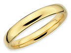 Stackable Expressions Gold Plated Sterling Silver Polished Stackable Ring