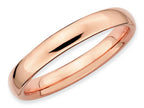 Stackable Expressions Sterling Silver Pink-plated Polished Stackable Ring