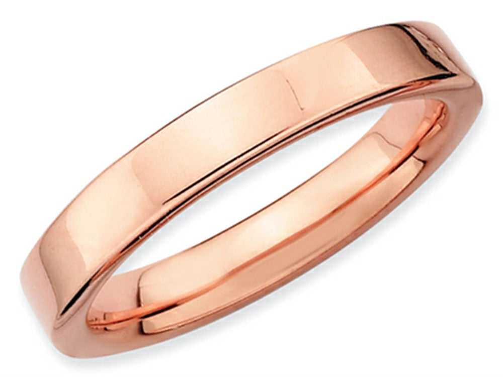 Stackable Expressions Sterling Silver Pink-plated Stackable Ring