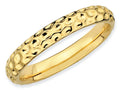 Stackable Expressions Gold Plated Sterling Silver Stackable Ring