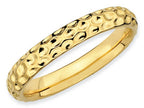 Stackable Expressions Gold Plated Sterling Silver Stackable Ring