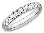 Stackable Expressions Sterling Silver Rhodium Stackable Ring