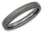 Stackable Expressions Sterling Silver Black-plated Stackable Ring