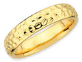 Stackable Expressions Gold Plated Sterling Silver Stackable Ring