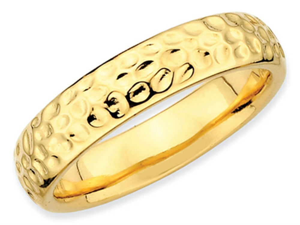 Stackable Expressions Gold Plated Sterling Silver Stackable Ring