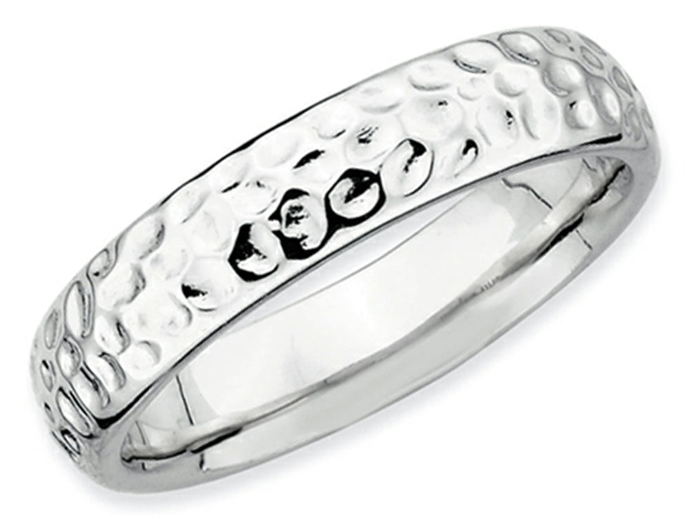 Stackable Expressions Sterling Silver Rhodium Stackable Ring
