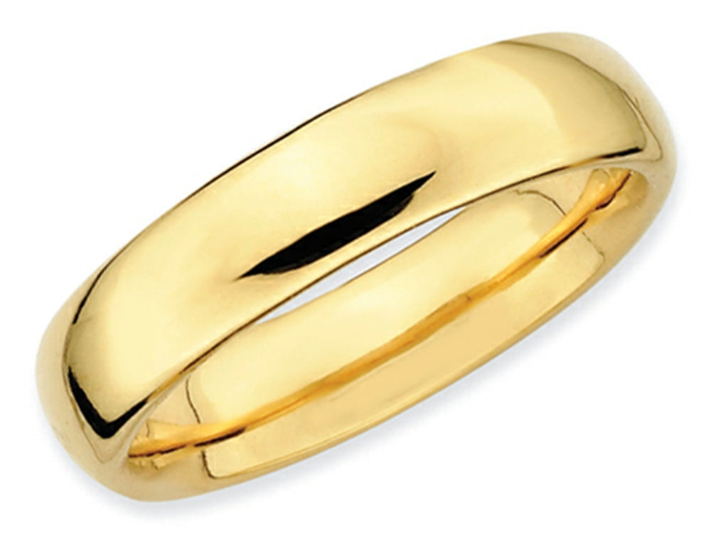 Stackable Expressions Gold Plated Sterling Silver Polished Stackable Ring