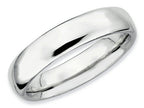 Stackable Expressions Sterling Silver Rhodium Polished Stackable Ring