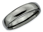 Stackable Expressions Sterling Silver Black-plated Polished Stackable Ring