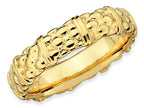 Stackable Expressions Gold Plated Sterling Silver Stackable Ring
