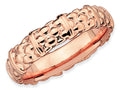 Stackable Expressions Sterling Silver Pink-plated Stackable Ring