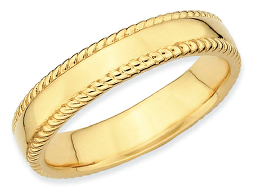 Stackable Expressions Gold Plated Sterling Silver Stackable Ring