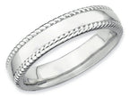 Stackable Expressions Sterling Silver Rhodium Stackable Ring