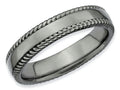 Stackable Expressions Sterling Silver Black-plated Stackable Ring