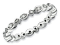 Stackable Expressions Sterling Silver Rough Diamond Stackable Ring