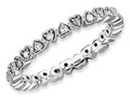Stackable Expressions Sterling Silver Rough Diamond Stackable Ring