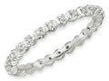 Stackable Expressions Sterling Silver Diamond Stackable Ring