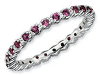 Stackable Expressions Sterling Silver Rhodolite Garnet Stackable Ring