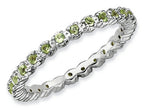 Stackable Expressions Sterling Silver Peridot Stackable Ring