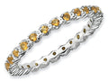 Stackable Expressions Sterling Silver Citrine Stackable Ring