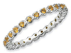 Stackable Expressions Sterling Silver Citrine Stackable Ring