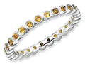 Stackable Expressions Sterling Silver Citrine Stackable Ring