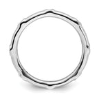 Stackable Expressions Sterling Silver Amethyst Stackable Ring