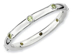 Stackable Expressions Sterling Silver Peridot Stackable Ring