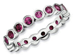Stackable Expressions Sterling Silver Rhodolite Garnet Stackable Ring