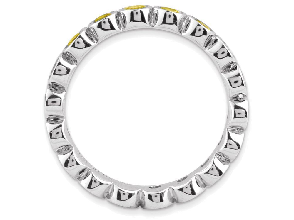 Stackable Expressions Sterling Silver Citrine Stackable Ring