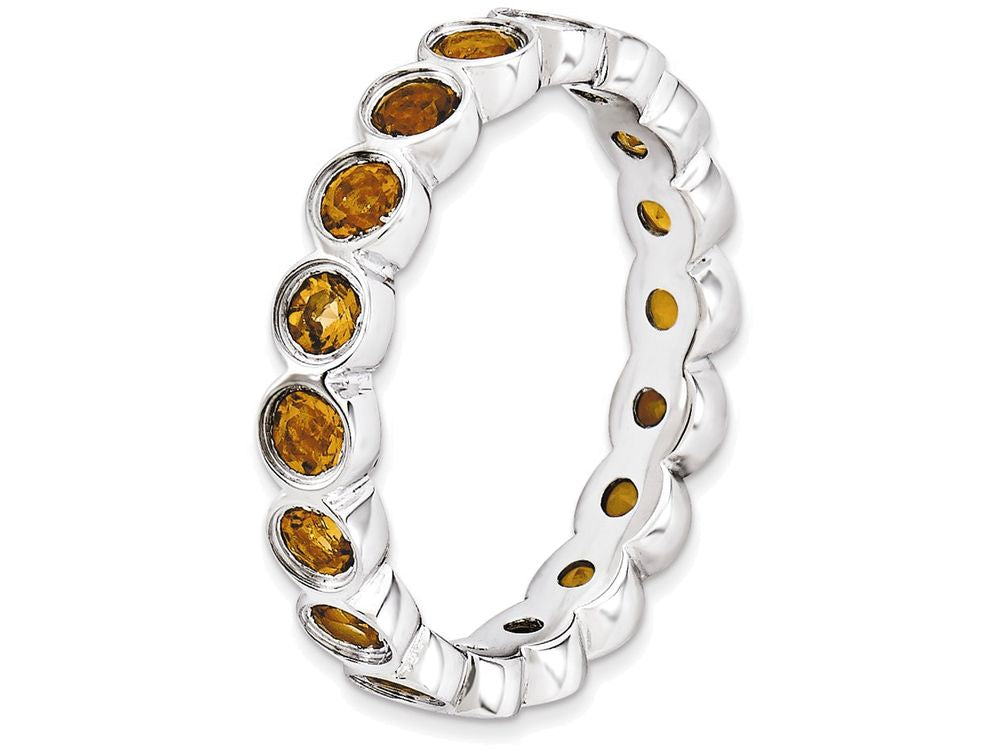 Stackable Expressions Sterling Silver Citrine Stackable Ring