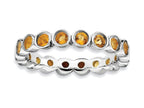 Stackable Expressions Sterling Silver Citrine Stackable Ring
