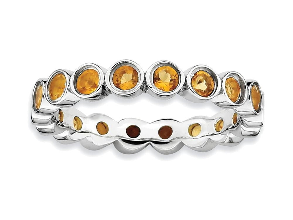 Stackable Expressions Sterling Silver Citrine Stackable Ring