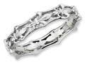 Stackable Expressions Sterling Silver Polished Fleur De Lis Stackable Ring