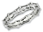 Stackable Expressions Sterling Silver Polished Fleur De Lis Stackable Ring