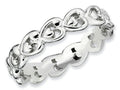 Stackable Expressions Sterling Silver Polished Heart Stackable Ring