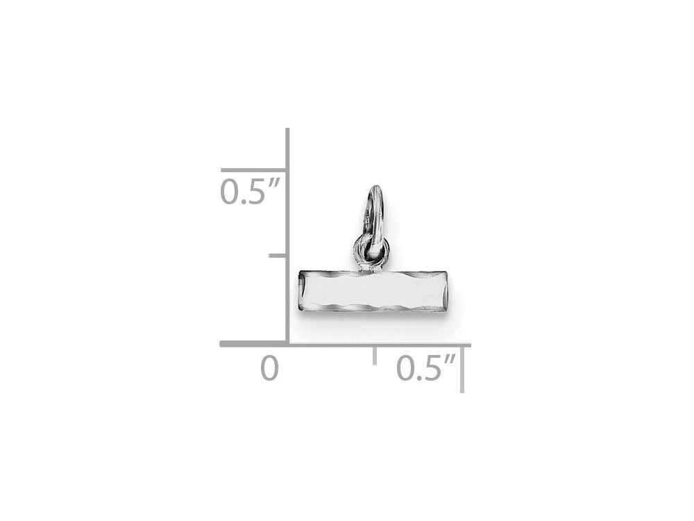FJC Finejewelers Sterling Silver Small Bright-cut #top Charm
