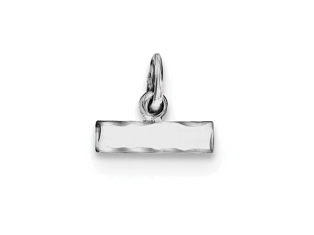 FJC Finejewelers Sterling Silver Small Bright-cut #top Charm