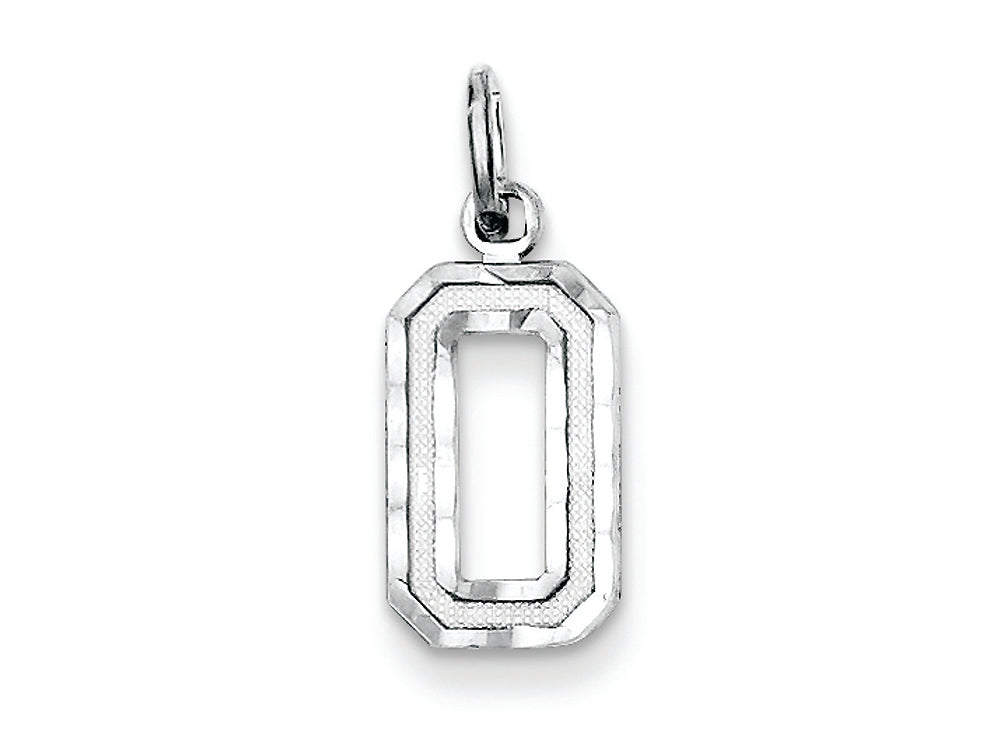 FJC Finejewelers Sterling Silver Bright-cut #0 Charm